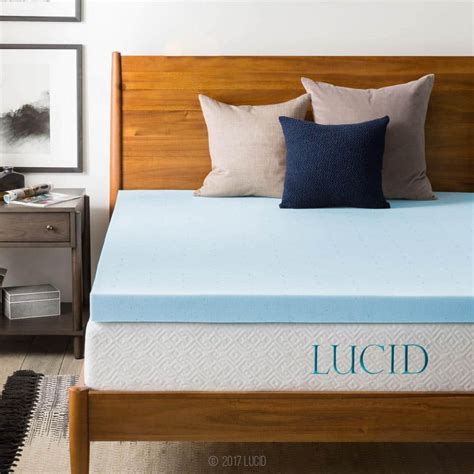 lucid memory foam mattress pad
